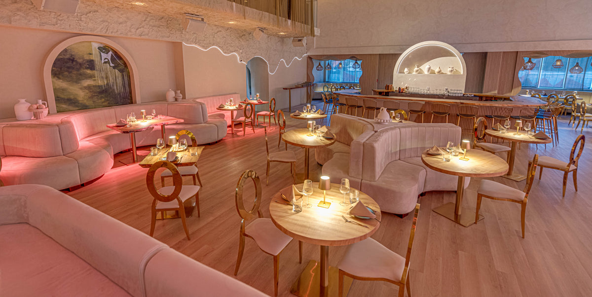 The room set for a corporate day